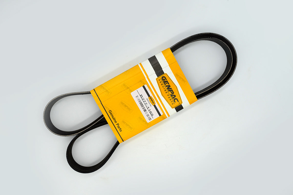 Genpac Genuine Part- Genpac Belt of Part No. B277-1168 is Compatible with Industrial Engine Models (6068HF158,6068HF158R,6068HF258,6068HF258R). Equivalent to/ Replaces Belt Part No. R500277
\nApprox. Shipping Dimensions: - Length(mm): 330 - Width(mm): 100 - Height(mm) : 30 -Weight (Kg): 0.2
\nAlways Use Genuine Part to Protect Your Engine