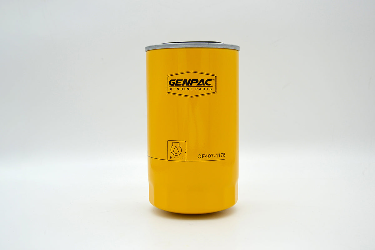 Genpac Genuine Part- Genpac Oil Filter of Part No. OF407-1178 is Compatible with Industrial Engine Models ( Perkins Engines 1104 Series) Equivalent to/ Replaces Oil Filter Part No. 2654407
\n
\n-Approx. Shipping Dimensions: Length(mm): 100 - Width(mm)100 - Height(mm) 175-Weight (Kg): 0.75 - Always Use Genuine Part to Protect Your Engine