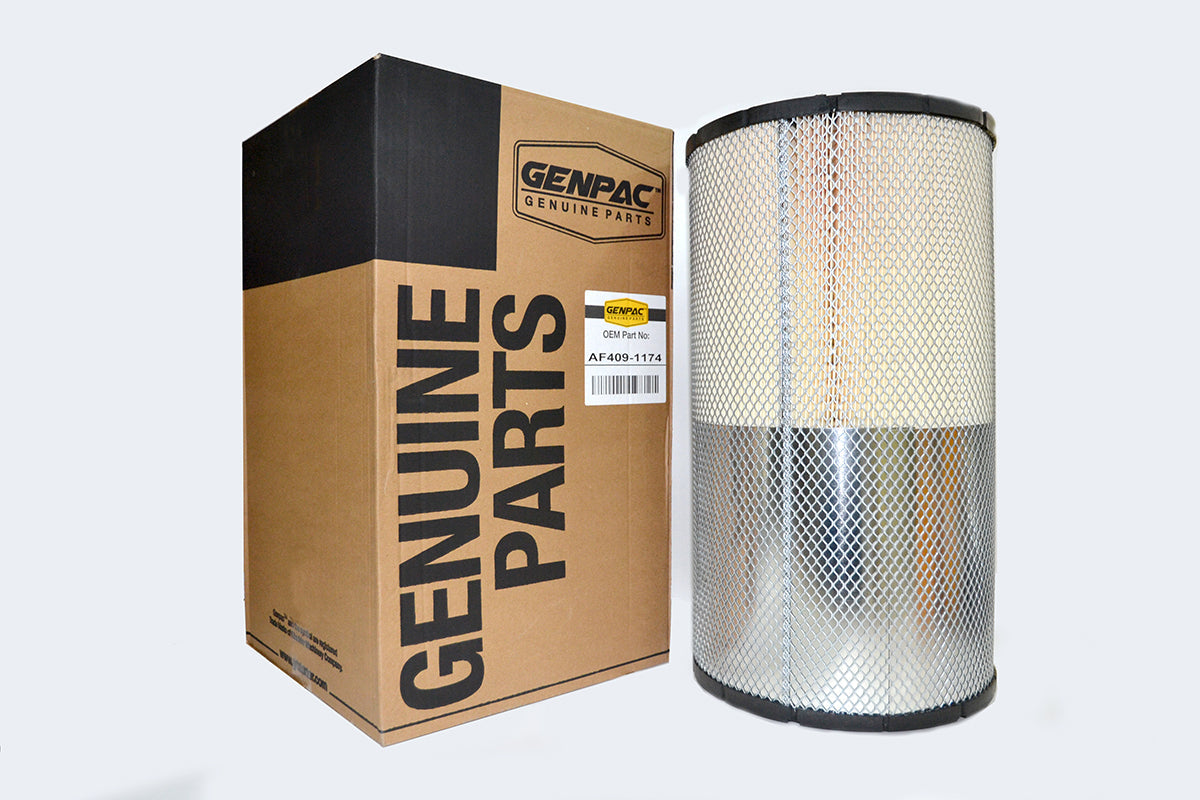 Genpac Genuine Part- Genpac Air Filter of Part No. AF409-1174  is Compatible with Industrial Engine Models (6090HFU84)
\n- Approx. Shipping Dimensions: Length(mm): 325 - Width(mm)325- Height(mm) 540-Weight (Kg):4.73
\n- Always Use Genuine Part to Protect Your Engine