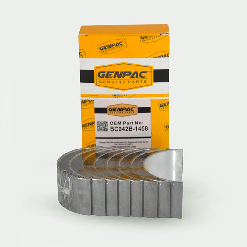 Genpac Genuine Part-Genpac BC042B-1458 Conrod Bearing is Compatible with Industrial Engines Models ( Perkins Engines 4.236 Series) -Approx. Shipping Dimensions: Length(mm): 150 -Width(mm): 100 -Height (mm): 50 -Weight(Kg): 0.5 -Always use Genuine Parts to Protect your Engine
