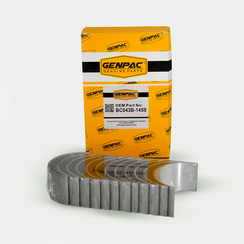 Genpac Genuine Part-Genpac BC043B-1459 Conrod Bearing is Compatible with Industrial Engines Models ( Perkins Engines 6.354 Series) -Approx. Shipping Dimensions: Length(mm): 200 -Width(mm): 120 -Height (mm): 70 -Weight(Kg): 0.75 -Always use Genuine Parts to Protect your Engine