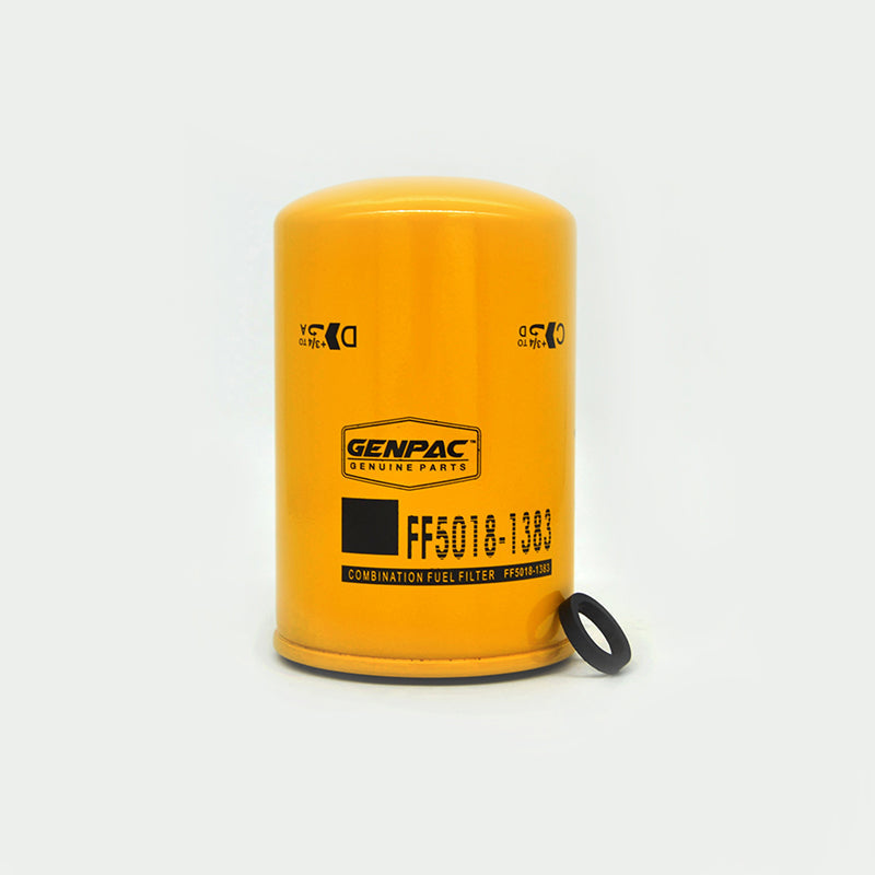 Genpac Genuine Part- Genpac Fuel Filter of Part No. FF5018-1383 is Compatible with Industrial Engines Models ( Cummins Engines )- Approx. Shipping Dimensions: Length(mm):80 -Width(mm):80 -Height(mm):130 -Weight(Kg): 0.42 - Always Use Genuine Part to Protect your Engine