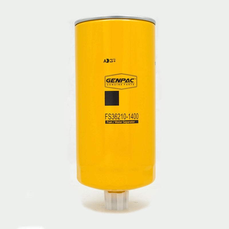 Genpac Genuine Part- Genpac Fuel Filter of Part No. FS36210-1400 is Compatible with Industrial Engines Models ( Cummins Engines )- Approx. Shipping Dimensions: Length(mm):115 -Width(mm):115 -Height(mm):275 -Weight(Kg): 1.21 - Always Use Genuine Part to Protect your Engine