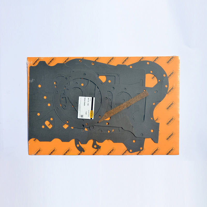 Genpac Genuine Part-Genpac Bottom Gasket of Part No. GB1110-1350 is Compatible with industrial Engine Models ( Perkins Engine 3.152 Series ) -Approx. Shipping Dimensions: Length(mm): 576 -Width(mm): 365 -Height(mm): 10 -Weight(Kg): 0.5 Always Use Genuine Part to Protect your Engine