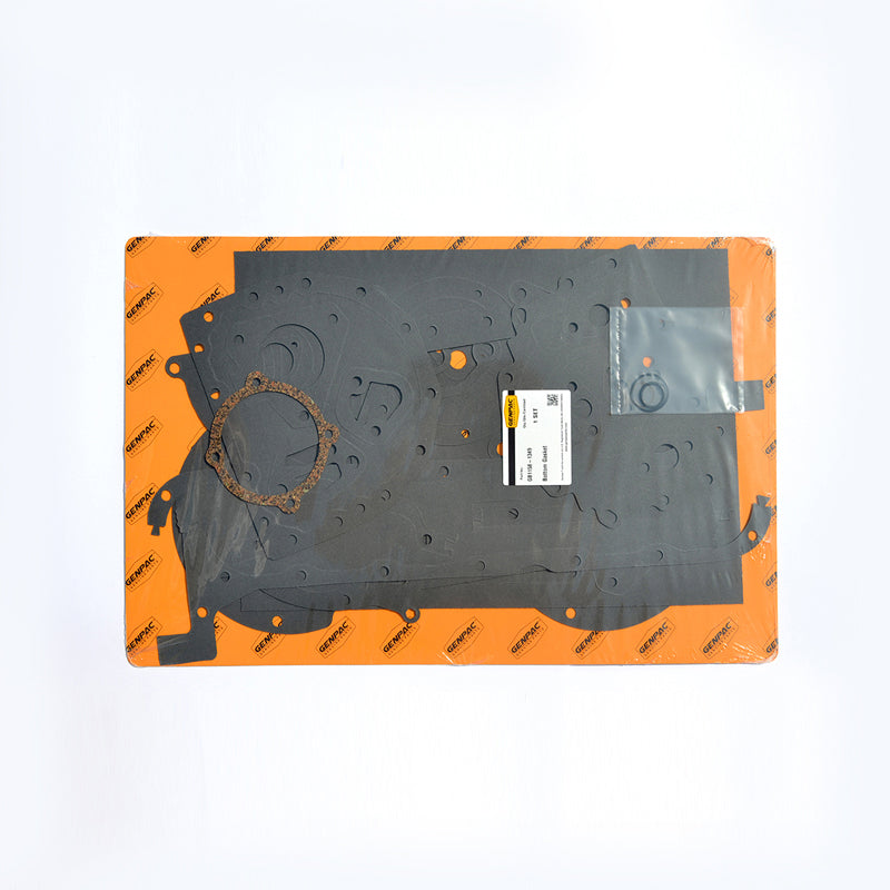 Genpac Genuine Part-Genpac Bottom Gasket of Part No. GB1158-1349 is Compatible with industrial Engine Models ( Perkins Engines 4.236 Series) -Approx. Shipping Dimensions: Length(mm): 576 -Width(mm): 365 -Height(mm): 6.5 -Weight(Kg): 0.62 Always Use Genuine Part to Protect your Engine