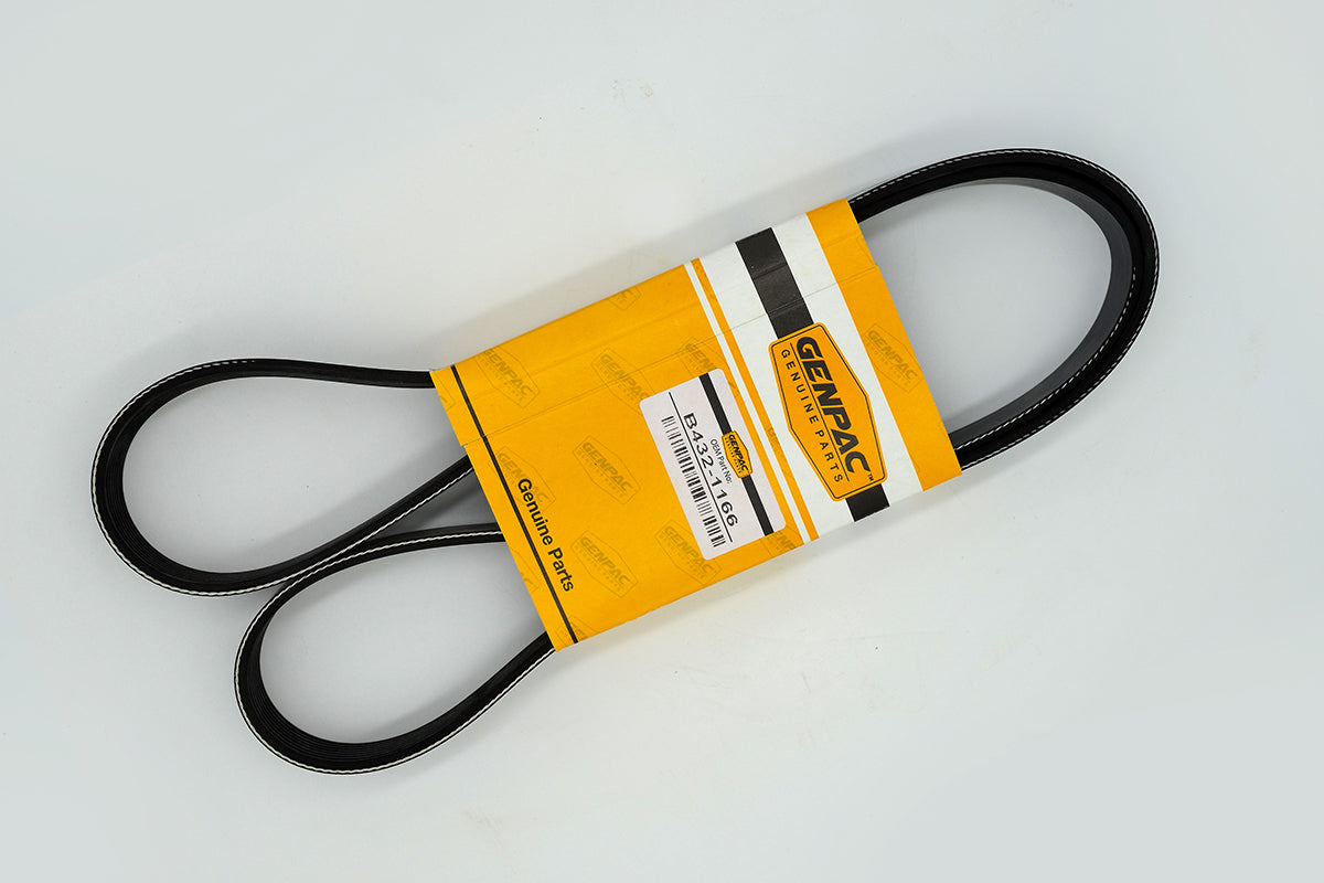 Genpac Genuine Part- Genpac Belt of Part No. B432-1166 is Compatible with Industrial Engine Models ( 4045TF258,4045TF158,6068HF158) Equivalent to/ Replaces Belt Part No. R123432
\n
\nApprox. Shipping Dimensions: Length(mm): 340 - Width(mm)100 - Height(mm) 30-Weight (Kg): 0.2 - Always Use Genuine Part to Protect Your Engine