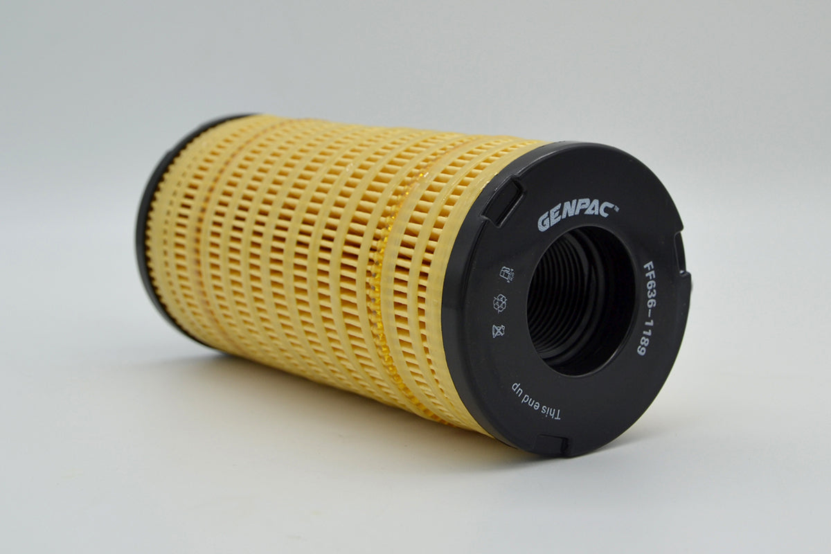 Genpac Genuine Part- Genpac Fuel Filter of Part No. FF636-1189 is Compatible with Industrial Engine Models (Perkins Engines 1104 Series) Equivalent to/ Replaces Fuel Filter Part No. 4816636
\n
\nApprox. Shipping Dimensions: Length(mm): 85 - Width(mm)85 - Height(mm) 165-Weight (Kg): 0.26 - Always Use Genuine Part to Protect Your Engine