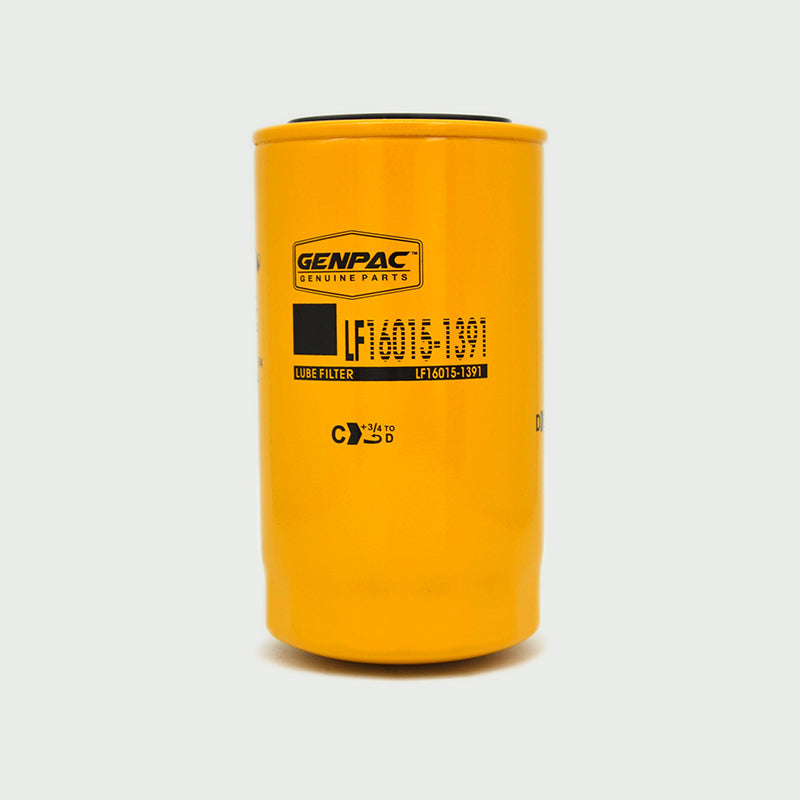 Genpac Genuine Part- Genpac Oil Filter of Part No. LF16015-1391 is Compatible with Industrial Engines Models ( Cummins Engines )- Approx. Shipping Dimensions: Length(mm):100 -Width(mm):100 -Height(mm):180 -Weight(Kg): 0.72 - Always Use Genuine Part to Protect your Engine