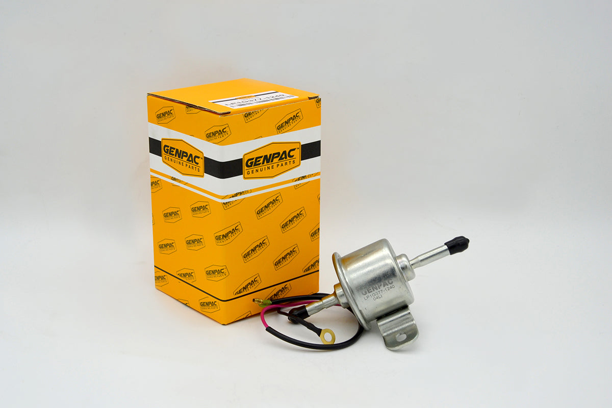 Genpac Genuine Part- Genpac Lift Pump of Part No. LP1G377-1240 is Compatible with Industrial Engine Models                      ( D1105-E2BG,V1505-E2BG,D1703-E2BG,V2203-E2BG,V2003-E2BG,V3300 - E2BG ) Equivalent to/ Replaces Lift Pump Part No. 1G377-52030
\n- Approx. Shipping Dimensions: Length(mm): 90 - Width(mm)90- Height(mm) 150-Weight (Kg):0.34
\n- Always Use Genuine Part to Protect Your Engine